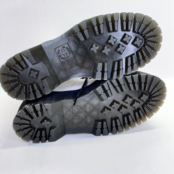 Dr Martens 1460 Pascal Max Optical White Pisa Leather Platform Boots Size US 9 - Picture 16 of 16